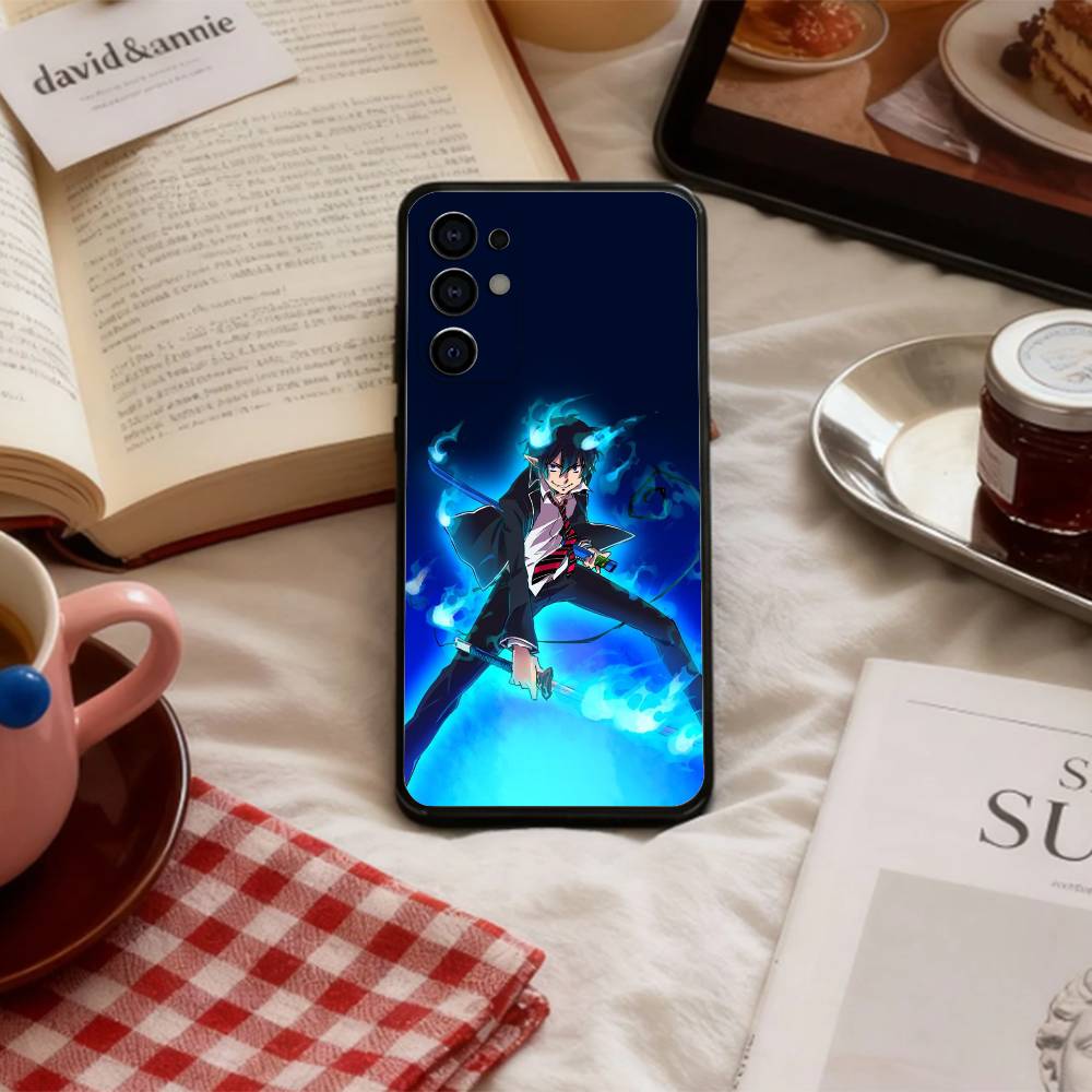 Blue Flame Blue Exorcist   Phone Case For Samsung S 25,24,23,22,30,21,10,9,Ultra,Plus,Lite,FE,4,5 G Soft Black Case