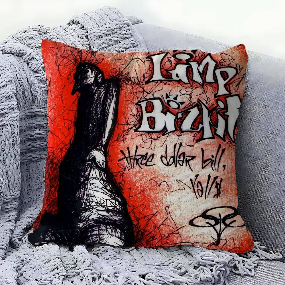 

Band Limp Bizkit Cushion Cover Pillowcase Upholstery Sofa Throw Pillow Home Decor Pillowcas 12x12Inch
