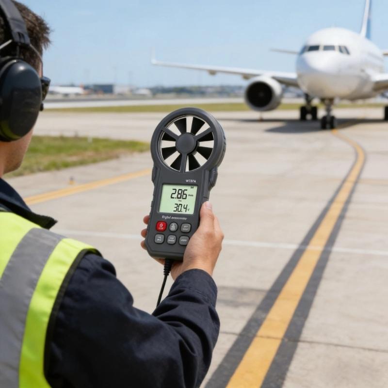 Portable Lightweight Wind Speeds Meter with Slim Design & Lightweight Anemometer for Easy Carrying in Outdoor Field Work