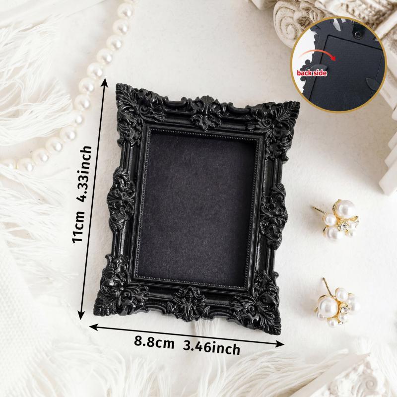 Hanging Mini Photo Frames Photographic Props Resin Vintage Picture Frame Wall Space Diy Baroque Ornate Decorative Frames Gifts