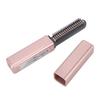 Mini Flat Iron USB Rechargeable 15S Heat Up Cordless Small Hair Straightener for Short Hair Bangs Pink Gold