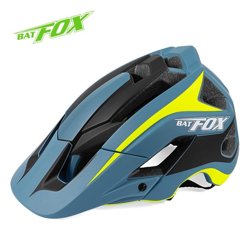 BATFOX Cycling Helmet Full-Shell Safety Gear Mountain Bike Road Adult Unisex Protective Headwear L Size Large