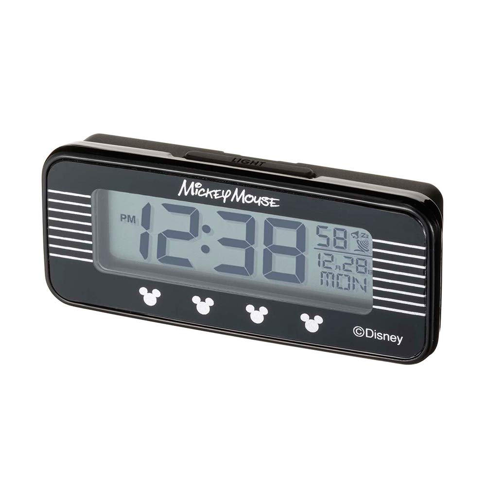 Napolex Disney Mickey Mouse Radio Clock WD-395 Blue LED Car Dashboard Clock Angle Adjustable