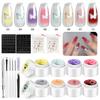 Nail Art Sponge Stamp Set Solid Color Potting Gel Gradient Blush Painting Polish DIY Tool