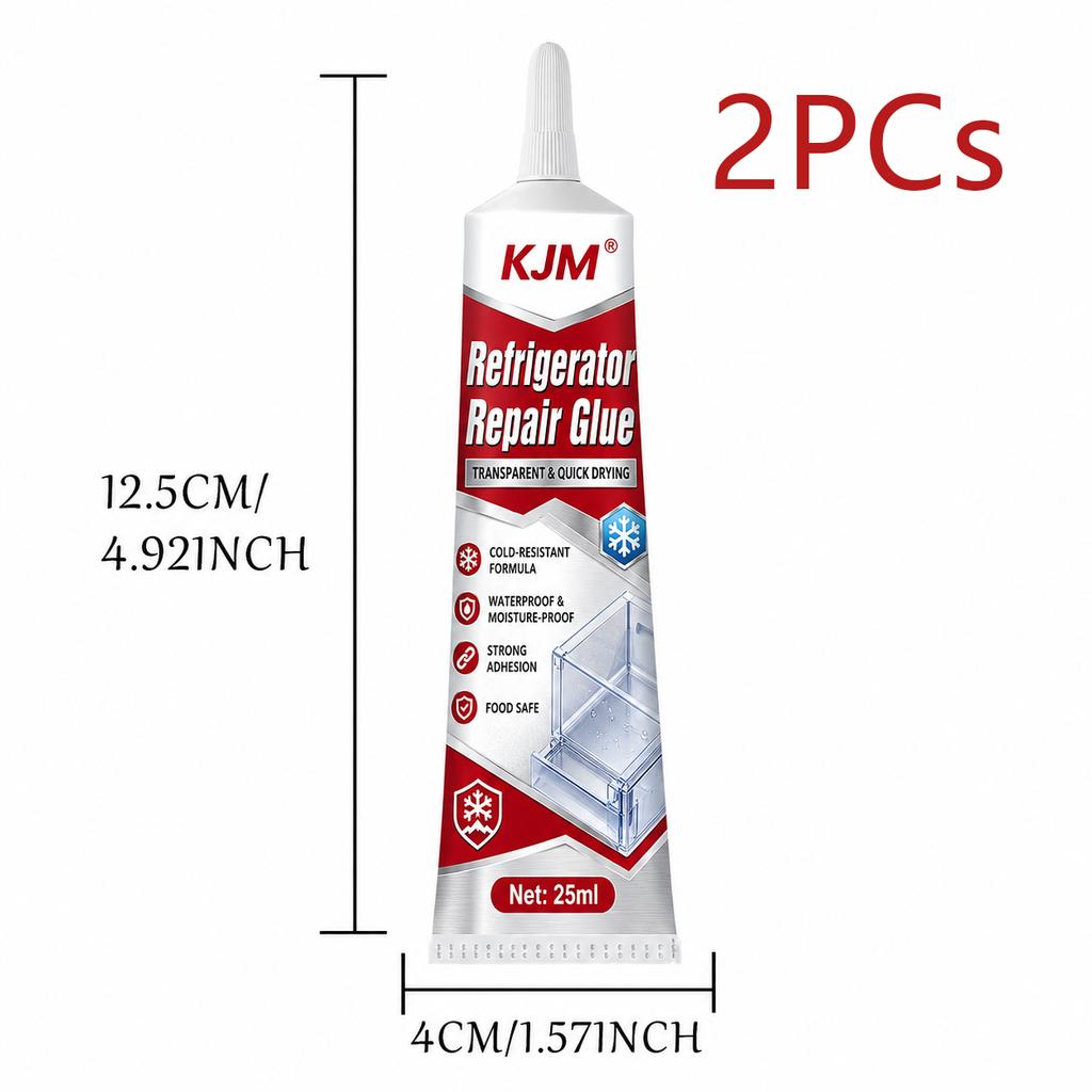 Refrigerator Drawer Repair Glue Cold Resistant Clear Adhesive for Fridge Crisper Bin Freezer Plastic Storage Box Crack Fix