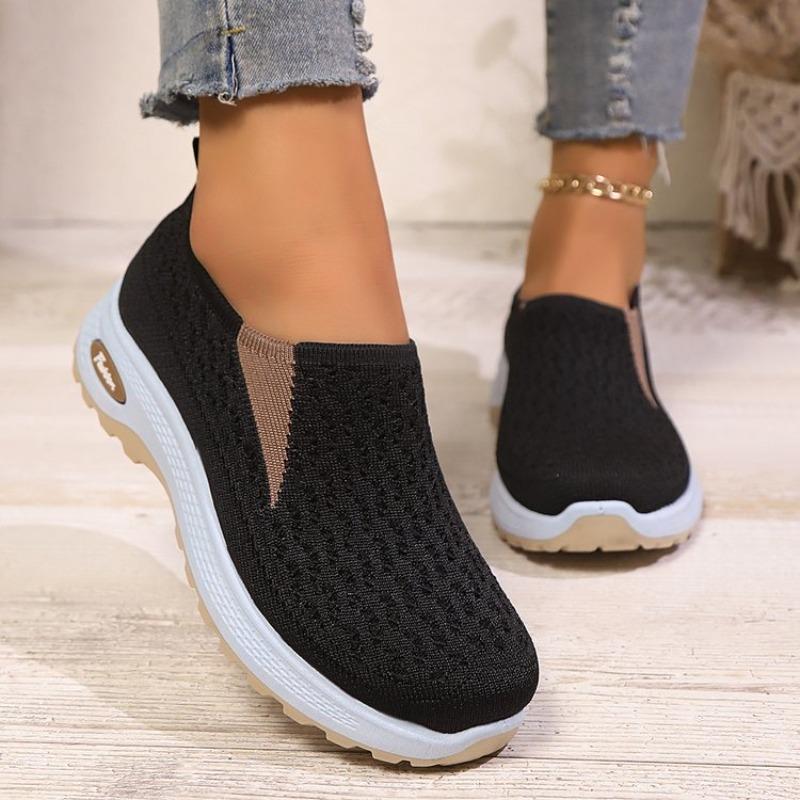 2025Women Walking Shoes Air Cushion Non Slip Orthopedic Shoes Ladies Platform Mules Breathable Wedge Female Sneakers