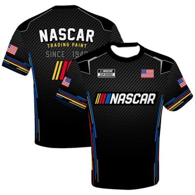 Men's Round Neck Training Tops NASCAR Checkered Flag Sports Uniform 3D Print Breathable Quick-Drying T-Shirt Unisex Casual Tees