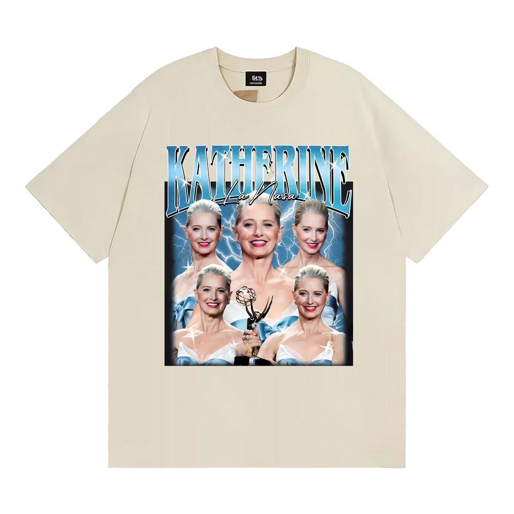Katherine LaNasa Vintage American Actress T Shirt Harajuku Hip Hop Retro Unisex WOMEN Tshirt Oversized Short Sleeve Tee Shirt Tops