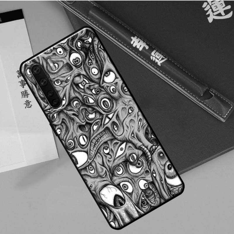 Scary Face Eyes Case For Oppo A60 A98 A58 A78 A18 A38 A80 A40 A77 A57 A17 A74 A54 A94 A96 A76 A16 A15 A5 Pro