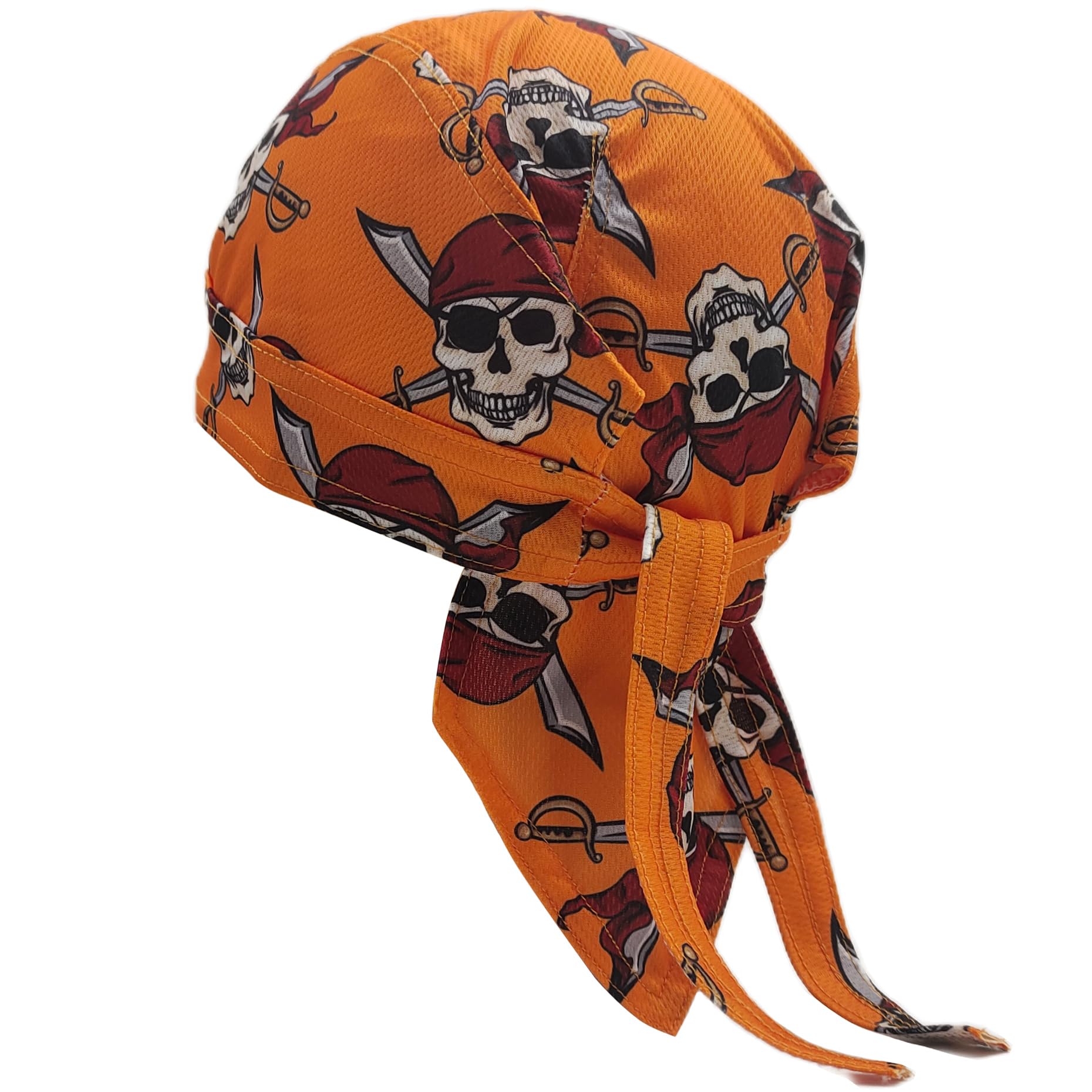 

Trifong Bandana Cap Mesh Hat Men s Bandana Orange Quick-Drying Sweat-Absorbent Bandana Adult UV Cut Sweat Stopper Breathable Material Doo-Rag