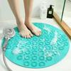 Round Anti-Slip Shower Mat with Suction Cups - Bathroom Floor Massage Pad