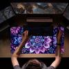 Large Floral Mandala Mouse Pad Gaming Keyboard Mat Home Office Desk Pad Vibrant Purple Blue Pink Mouse Pads for Desk Mouse Mat