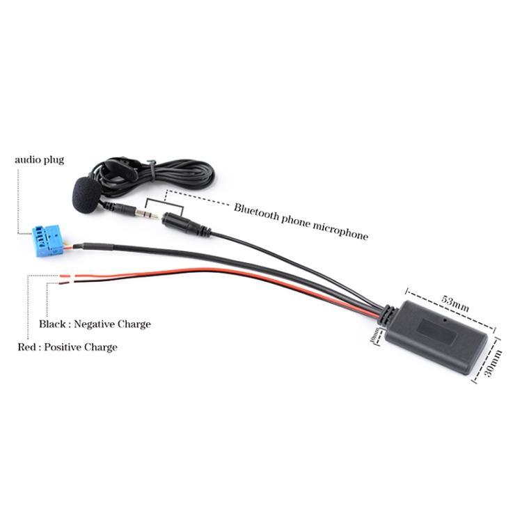 Kabel audio Bluetooth AUX + MIC do samochodu Volkswagen Scirocco / Magotan / Golf RCD510 300+ 310 RCD210