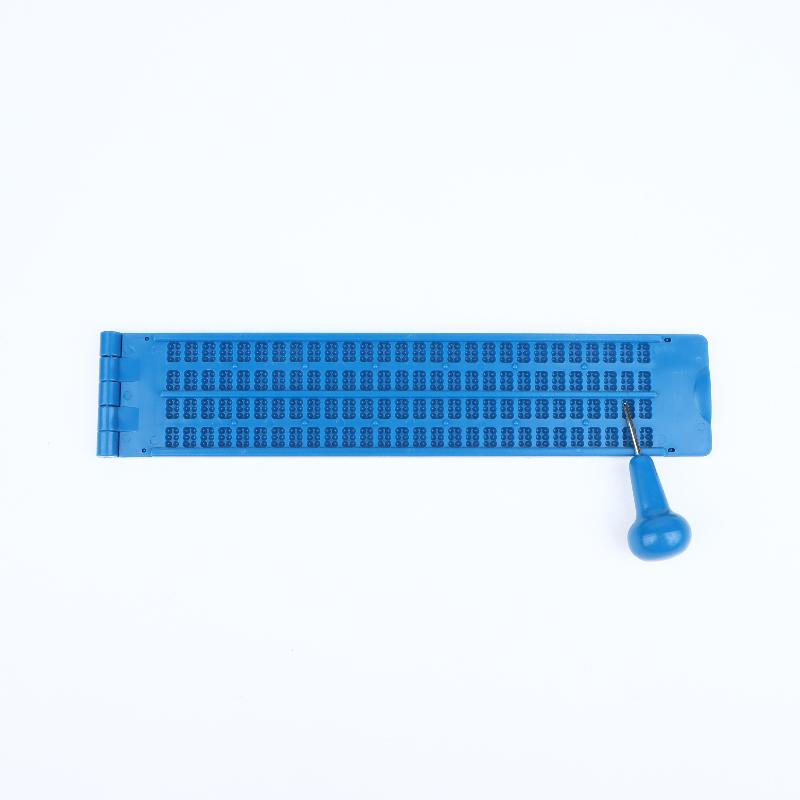 Mini Size Braille Writing Plate Kit for Blind People Portable Braille Board with Stylus Paper for Outdoor Trip Use