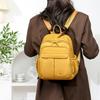 Schoolbag Ladies Casual Versatile Small Backpack 1011 New Solid Color Simple and Lightweight Travel Commuter Student Practical School Bag