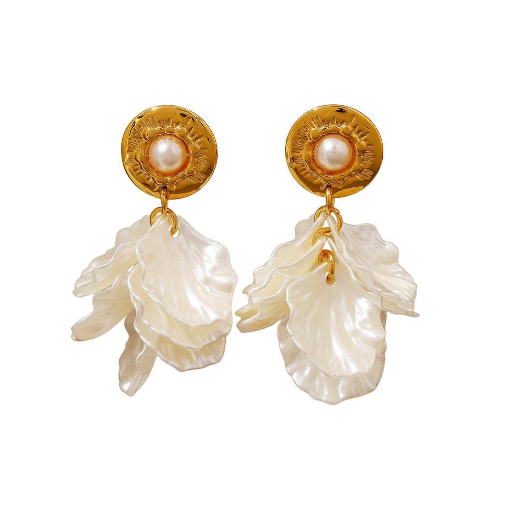 Stainless Steel Cross Earrings: Light Luxury, High-End Design, Versatile Fashion, Niche Temperament