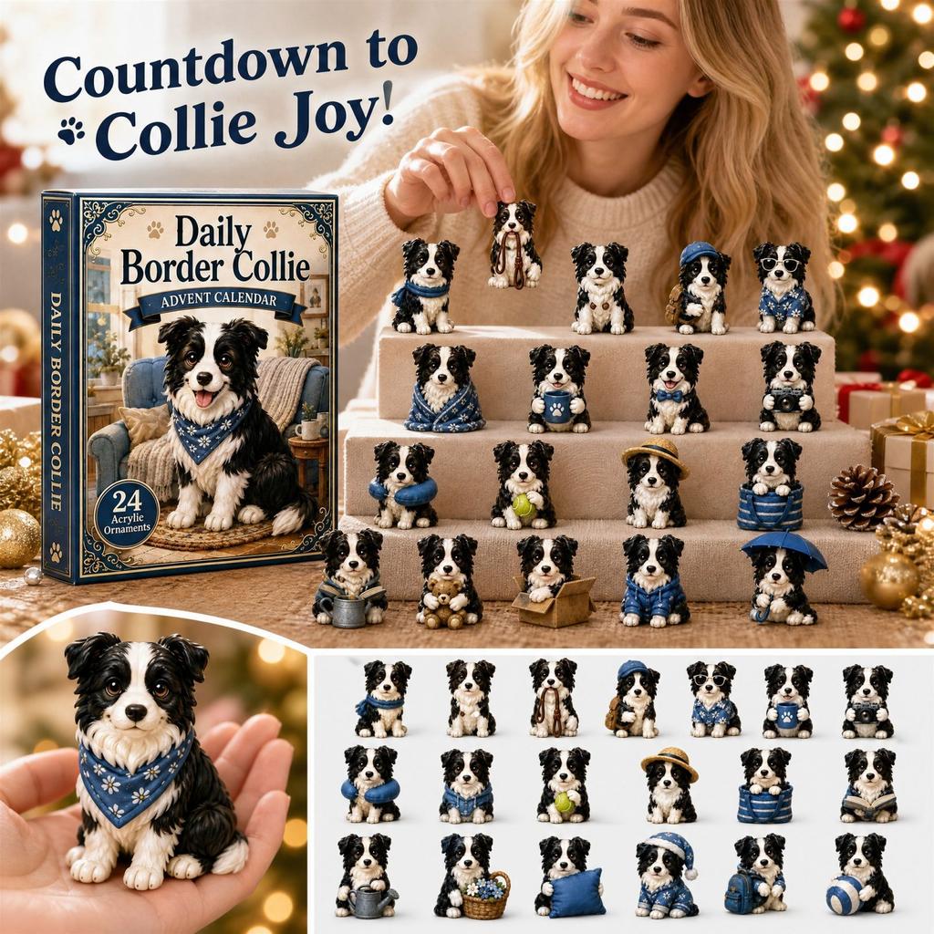 Border Christmas Advent Calendar Holiday Countdown Surprise Gift