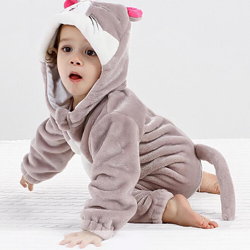 Pyjama Déguisement Animaux Pour Enfant - Combinaison à Capuche - Taille 3 à 12 Ans - Plusieurs Modèles