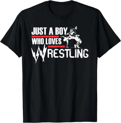 Just A Boy Who Loves Wrestling, Wrestler Wrestle, Fighter 2 T-Shirt