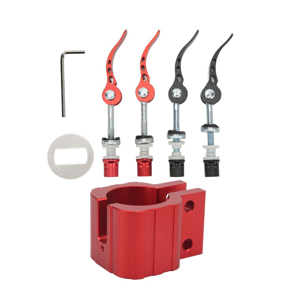 Klappklemme Elektroroller Robuster Schlossaufsatz Passend für ZERO 8X 10X 11X Elektroroller Rot