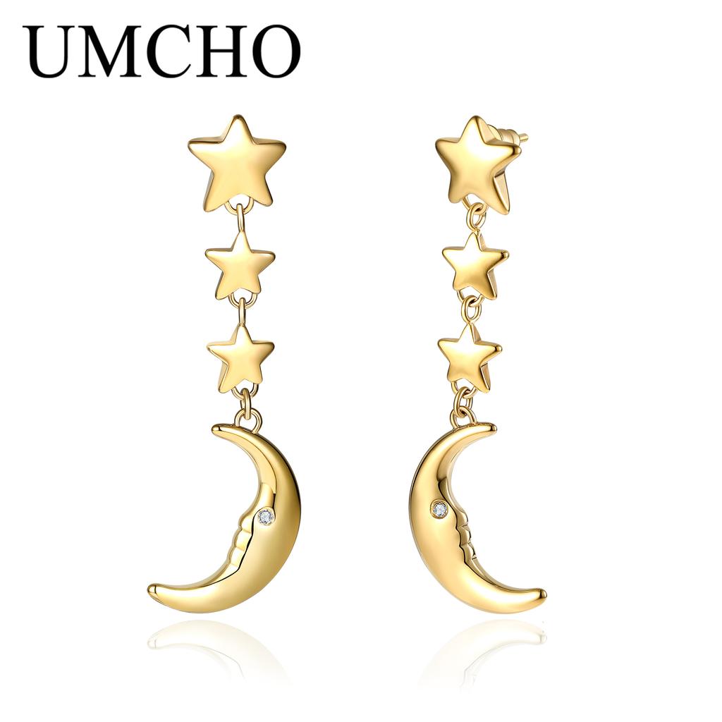 Umcho Exquisite Mondohrringe aus Edelstahl