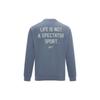 Reebok Letter Crewneck Sweatshirt Unisex Sweatshirt Blue Gray 23RMF303UGB7
