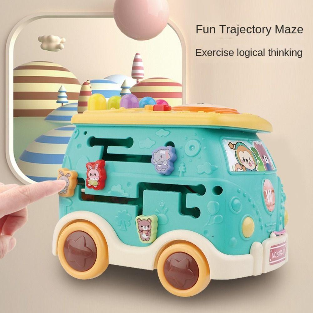 Early Learning Multifunctional Stacking Bus Educational Musical Bus  Preschool
