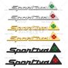 3D Sportiva Sporty Car Body Fender Trunk Zinc Alloy Adhesive Badge Emblem for Alfa Romeo Mito GT Spider Giulietta Stelvio