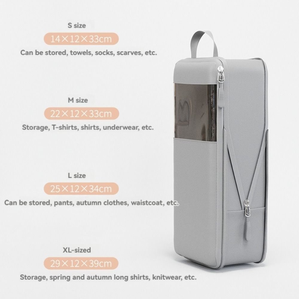 1/4Pcs Transparent Window Travel Clothing Storage Bag Multi-Sized Travel Suitcase Organizer  Home