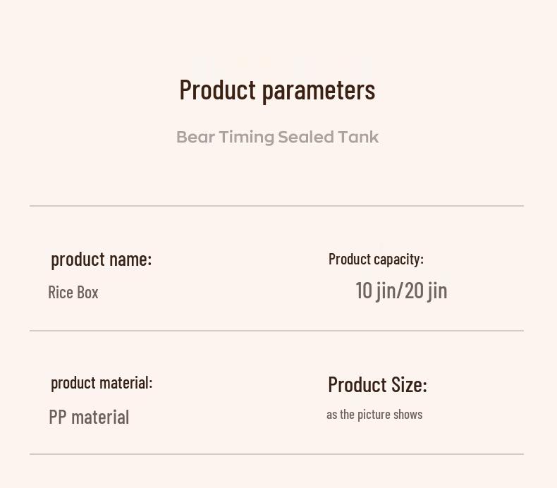 Large Capacity Food-Grade Rice Container with Push-Pull Lid - Insect & Moisture Proof