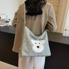 Winter autumn and winter models large-capacity commuter tote bag female 2025 new popular cute puppy three backpacks