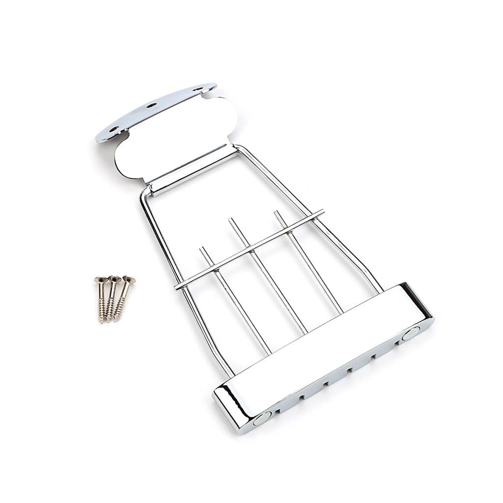 Metal Hollow Guitar Bridge Tailpiece 6 String Bass Guitar Trapeze Tailpiece Replacement Electric Guitar Accessories
