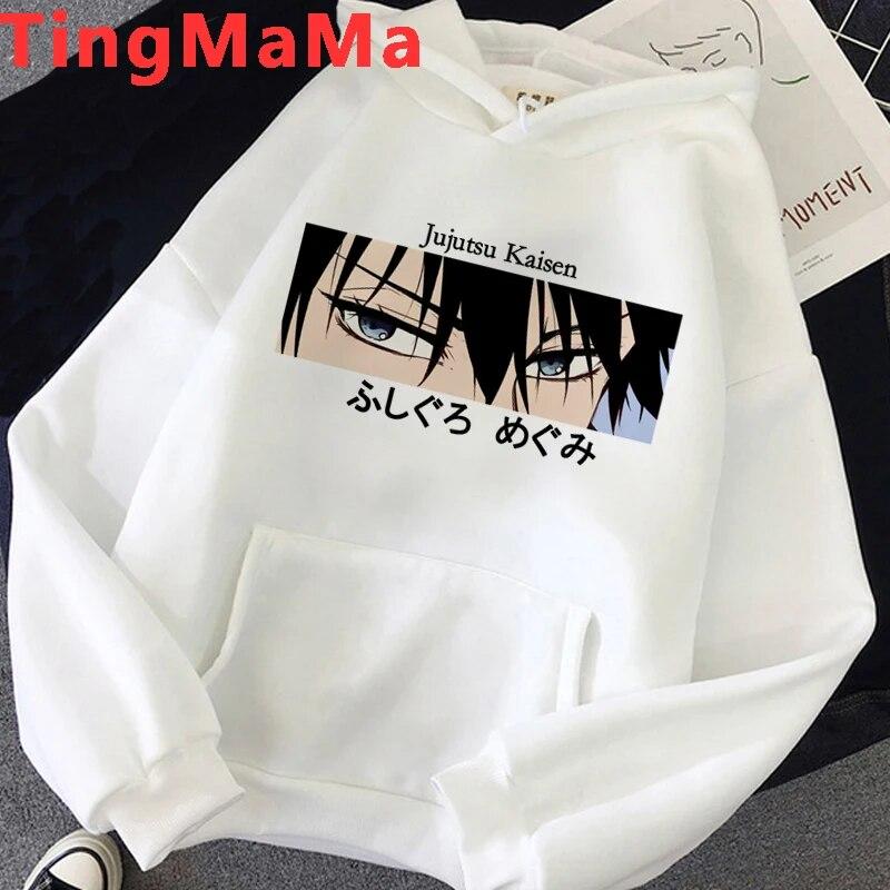 Горячие японские аниме дзюдзюцу кайсен толстовки унисекс Kawaii зимние теплые уличная одежда с мультяшным рисунком топы унисекс кофты мужские унисекс L