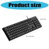 Ergonomic K15 USB Computer Keyboard Plug And Play For PC Laptop Typing Comfort And Long Use ABS Build