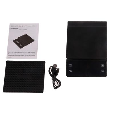 Espresso Coffee Kitchen Scale Mini Intelligent Timer USB Rechargeable Compatible for Home Professional Use 3kg Capacity