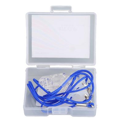 Hearing Aid Holder Transparent Clip Blue Rope Nylon Easy Fixing Hearing Aid Lanyard for Gardening Sp