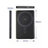 Batterie externe ewent ultraslim 5000mah magsafe pd 22.5w noire