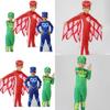 Noblekids Pj Mask Costume Featuring Colorful Catboy Owlette Gekko Jumpsuit For Kids