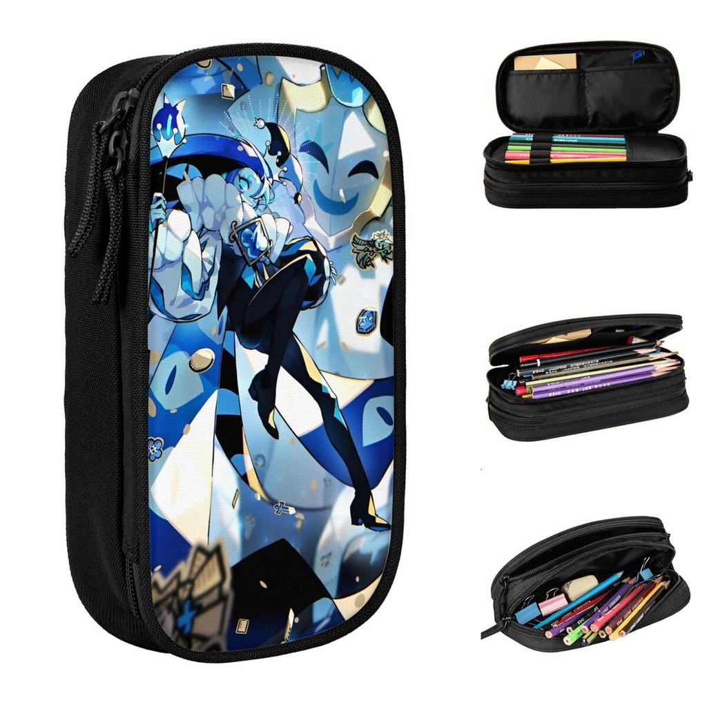 Shadow Milk Cookie Run Kingdom Pencil Cases Cute Cartoon Anime Pen Holder Bags Student Big Capacity Students School Pencilcases