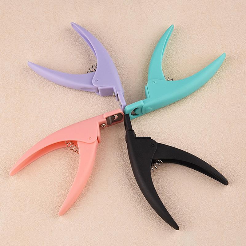 Cążki do zdobienia paznokci typu U z okrągłym ostrzem, obcinak do palców, obcinak do krawędzi sztucznych tipsów, kolorowa gilotyna, nóż do sztucznych paznokci, narzędzia do paznokci