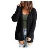 Women's Solid Color Pocket Mid Length Knit Cardigan Jacket Sweater