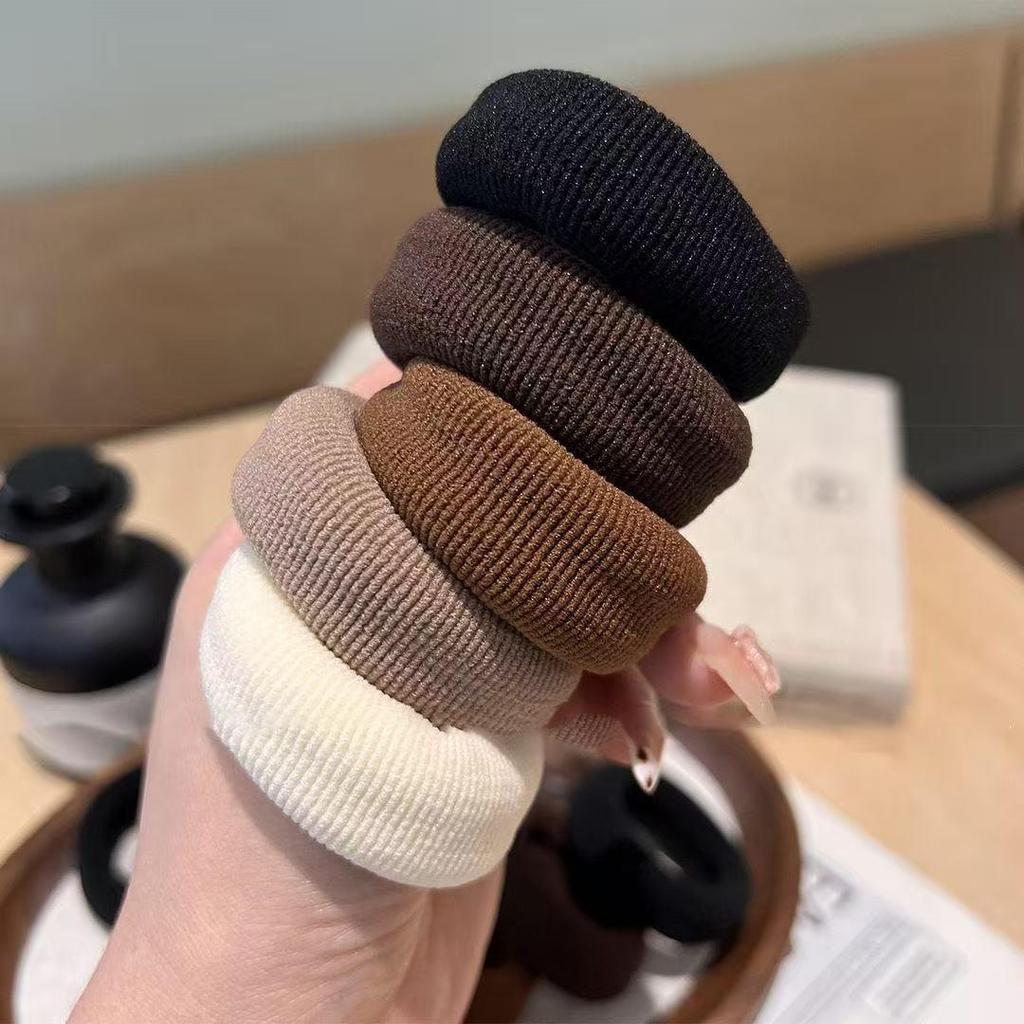 Korean Style Seamless Elastic Hair-Friendly Towel Bun Ring