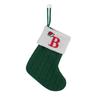 1 Stück Monogramm Gestrickte Socken Grün A-Z Buchstabe Hängende Weihnachtsstrümpfe Kamin Weihnachtsbaum Hängend Party Dekoration