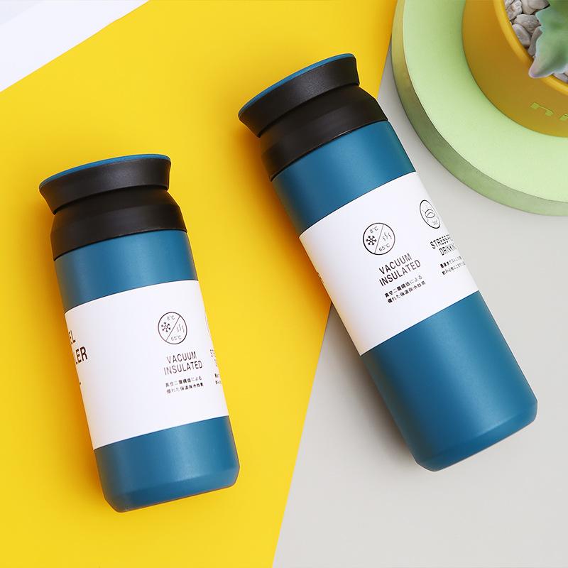 Creative Japanese Steel Thermos Cup Handy Simple Artistic Fresh Male and Female Students Water Cup Element Cup