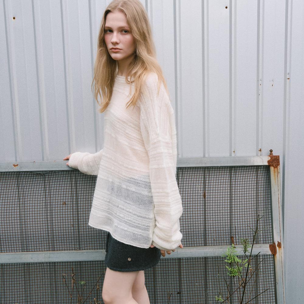 LCVE Mohair Loose Fit Knit Pullover_Ivory