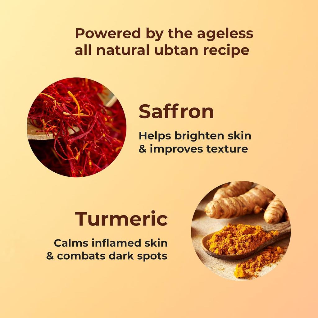 Naturali Ubtan Brightening Body Scrub 200g Pack of 1 | Exfoliates Removes Tan Boosts Skin Glow