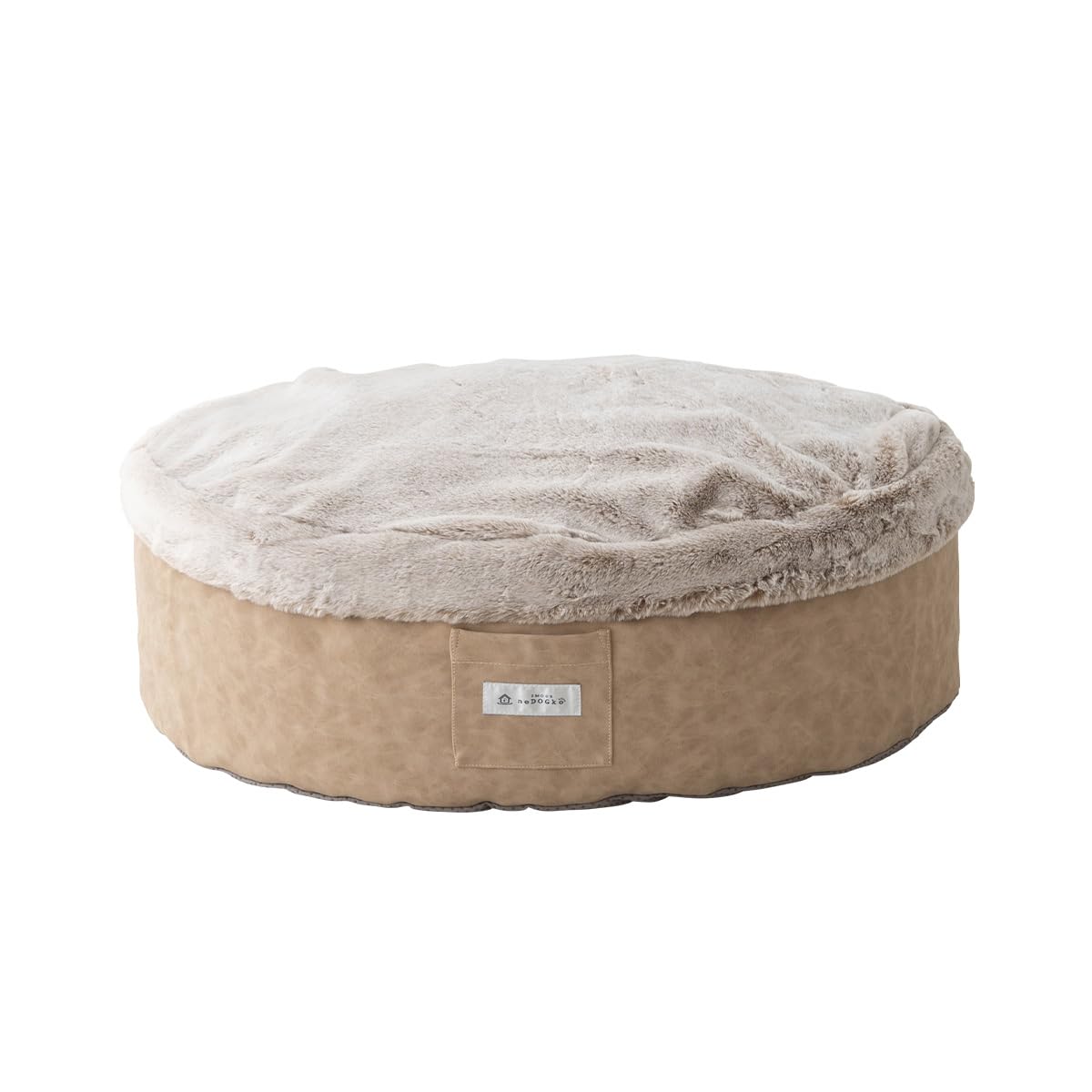 

EMOOR Nedokko Luxury Bed for Dogs and Cats, Medium, Sand Beige, 4-Layer Construction with 2-Layer Cover