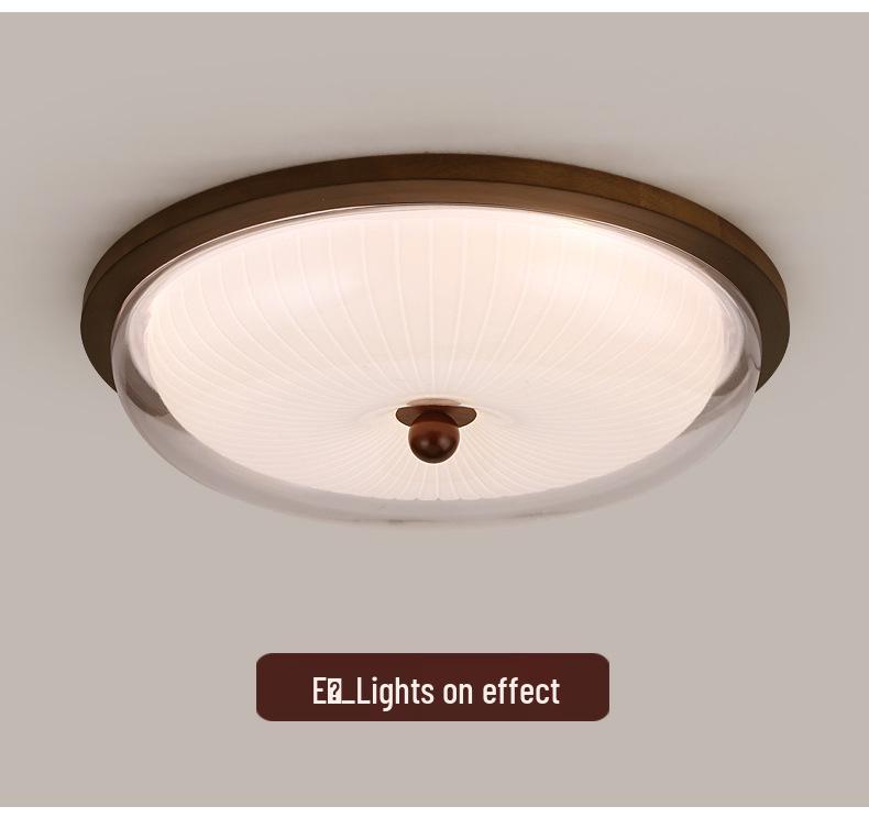 Mid-Century Chinese Aesthetic Ceiling Light for Hallway, Foyer, Corridor, Balcony & Bedroom