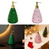 Xmas Tree Hand Soap Liquid Dispenser Lotion Dispenser Christmas Decor Container for Laundry Room Bathroom Vanity Washroom