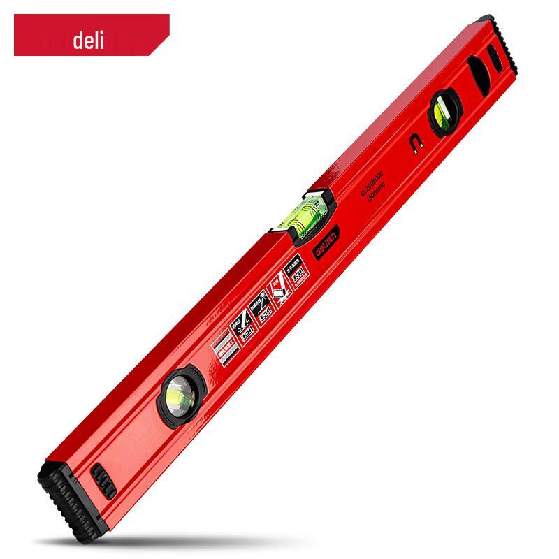 Deli Professional Magnetic Aluminum Spirit Level 500mm Thickened